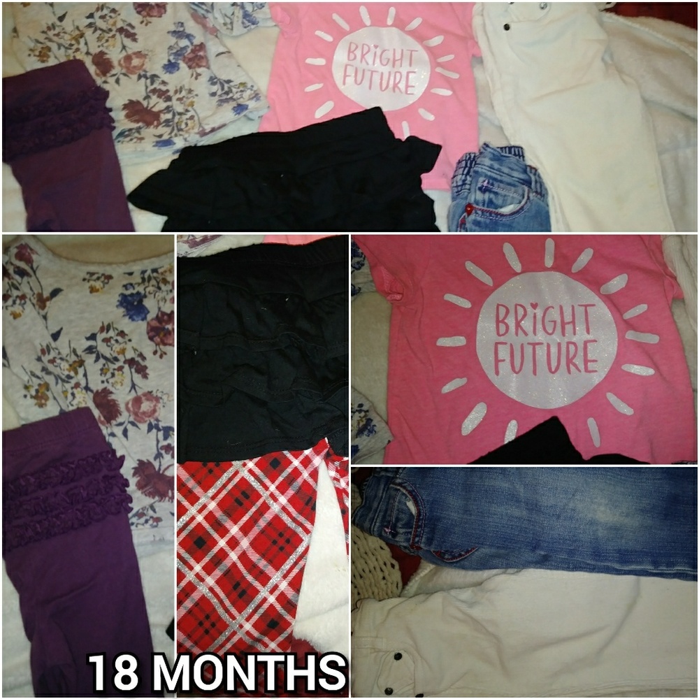 GIRLS SZ 12-18 MOS. LOT OF 6 PCS.